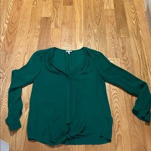 Joie Kelly Green Long Sleeve Blouse